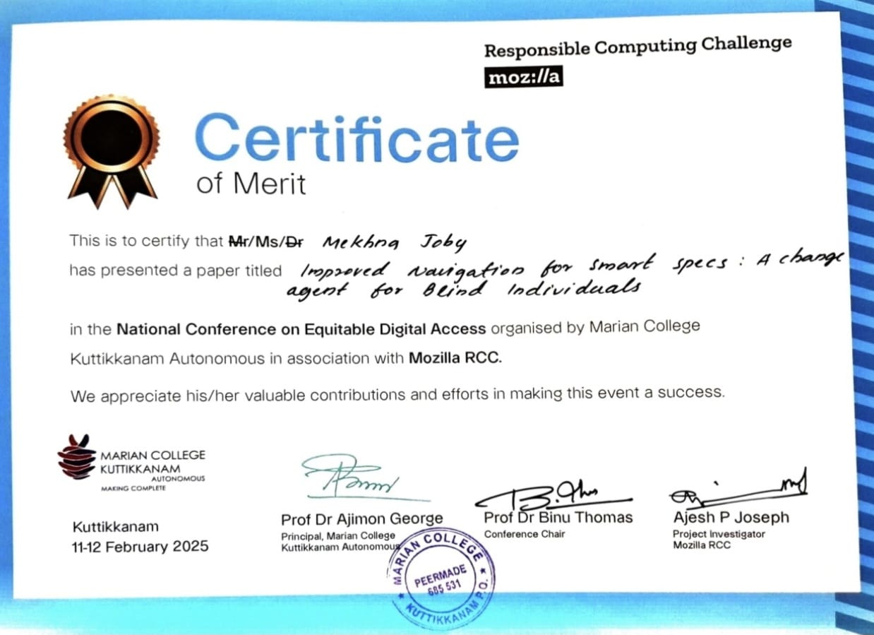 Conference Presentation Certificate